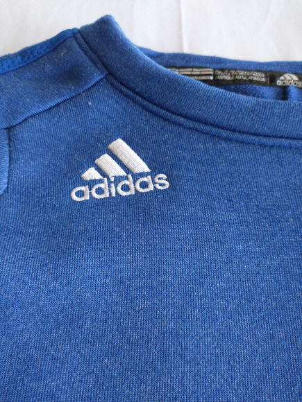 adidas | Men's Kansas Jayhawks Blue Climawarm Sweatshirt Fleece Lined | M - Picture 3 of 12
